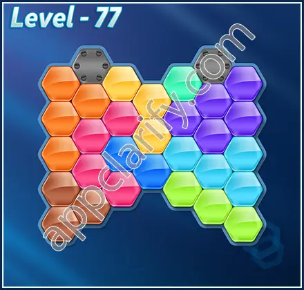 Block! Hexa Puzzle 9 Mania Level 77 Solution