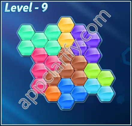 Block! Hexa Puzzle 9 Mania Level 9 Solution