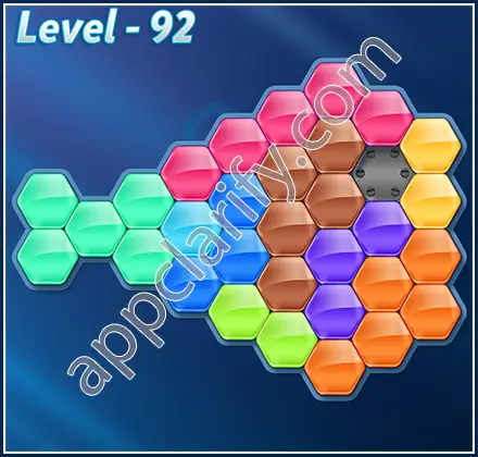 Block! Hexa Puzzle 9 Mania Level 92 Solution