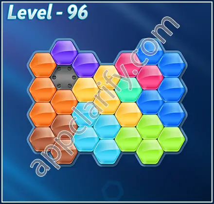 Block! Hexa Puzzle 9 Mania Level 96 Solution