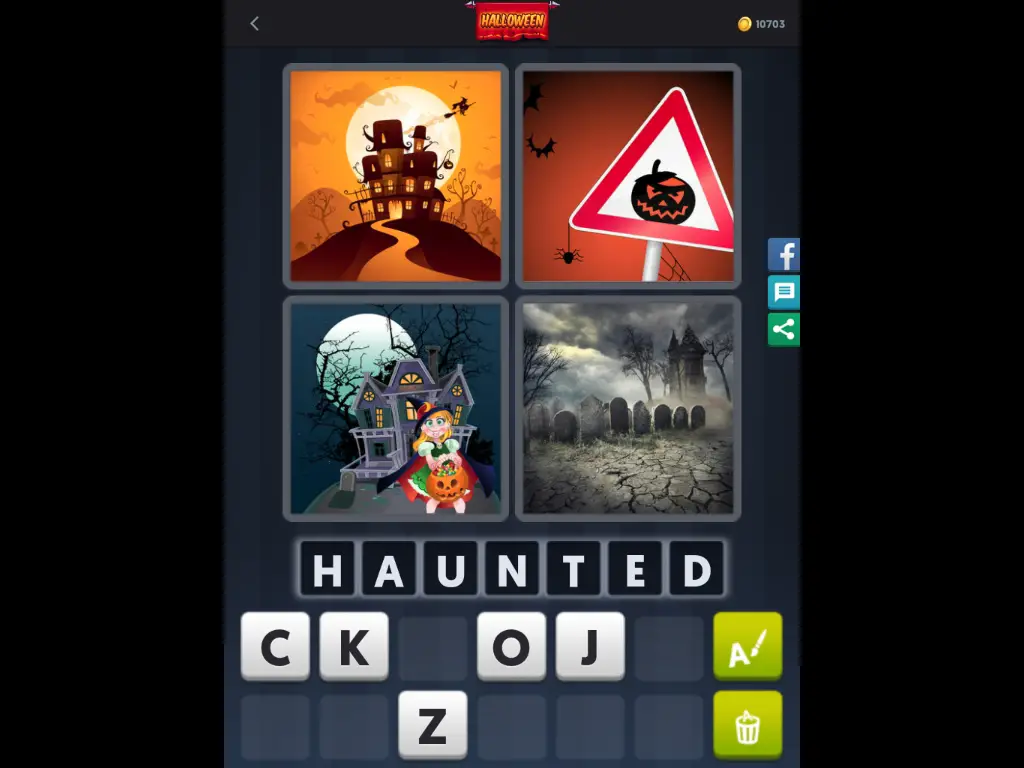 4 Pics 1 Word Daily Puzzle October 12 2017 Halloween