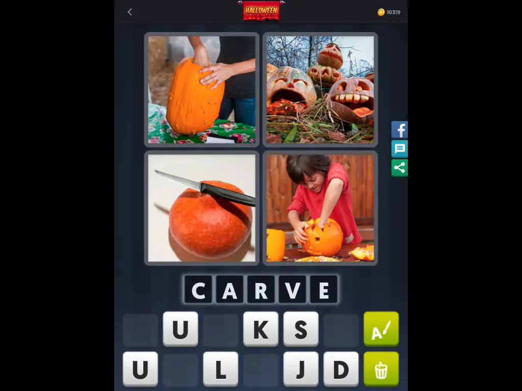 4 Pics 1 Word Daily Puzzle October 23 2017 Halloween