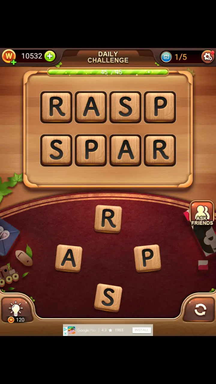 Word Connect Daily Challenge November 2 2017 1