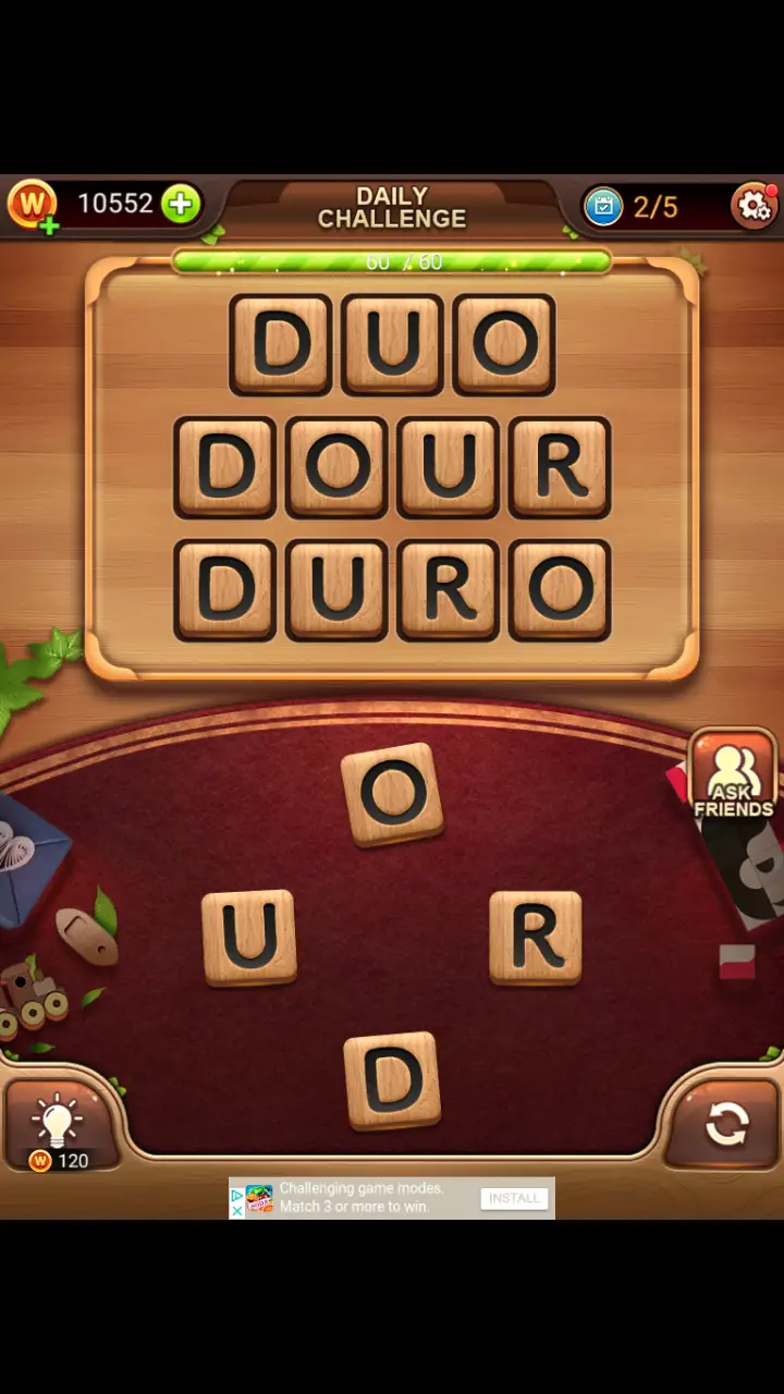 Word Connect Daily Challenge November 2 2017 2