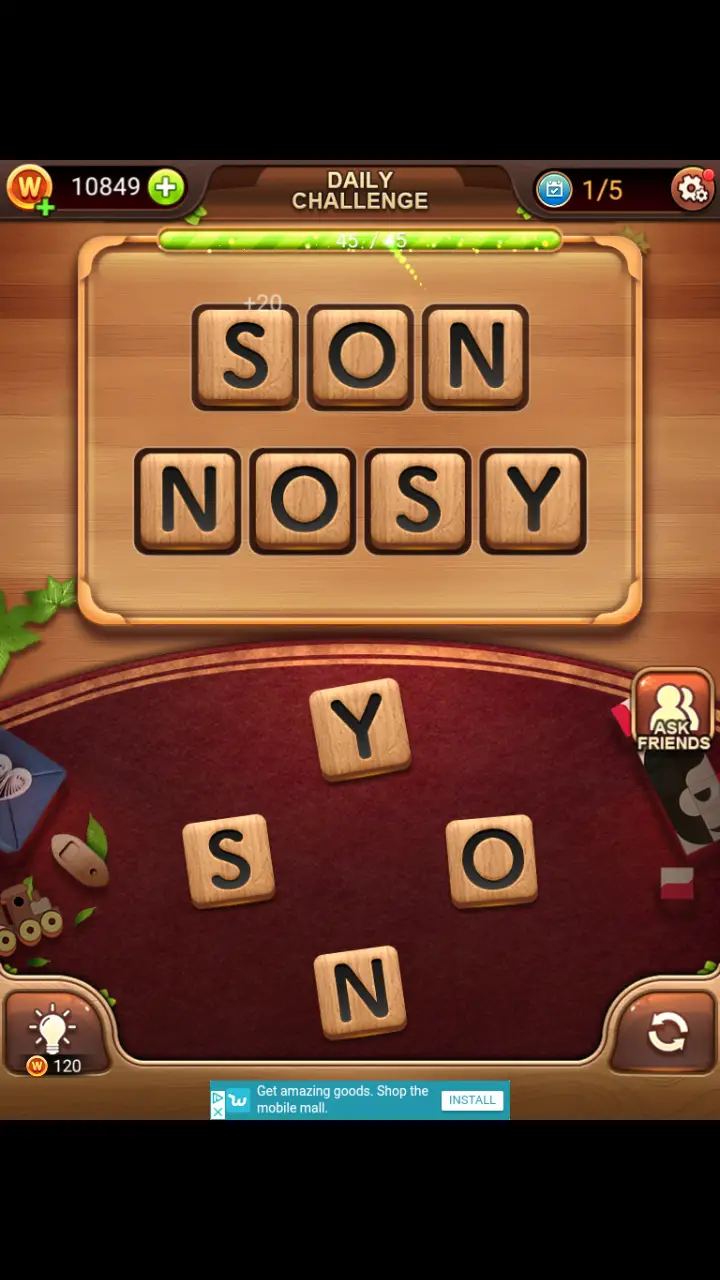 Word Connect Daily Challenge November 3 2017 1