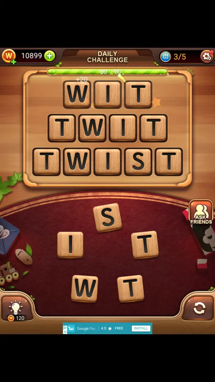 Word Connect Daily Challenge November 3 2017 3