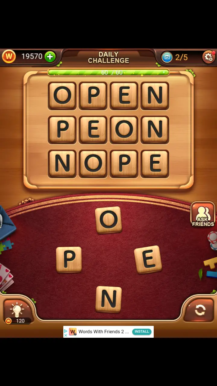 Word Connect Daily Challenge November 30 2017 2 OPEN PEON NOPE