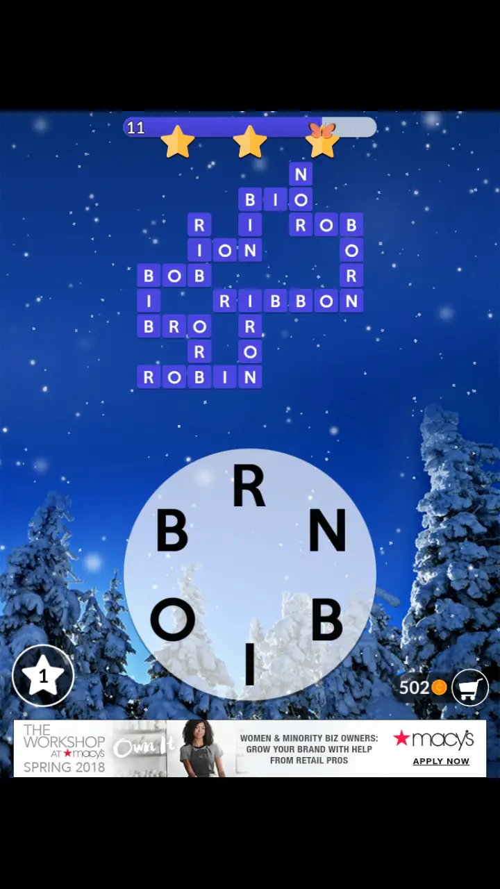 Wordscapes Daily Challenge December 1 2017