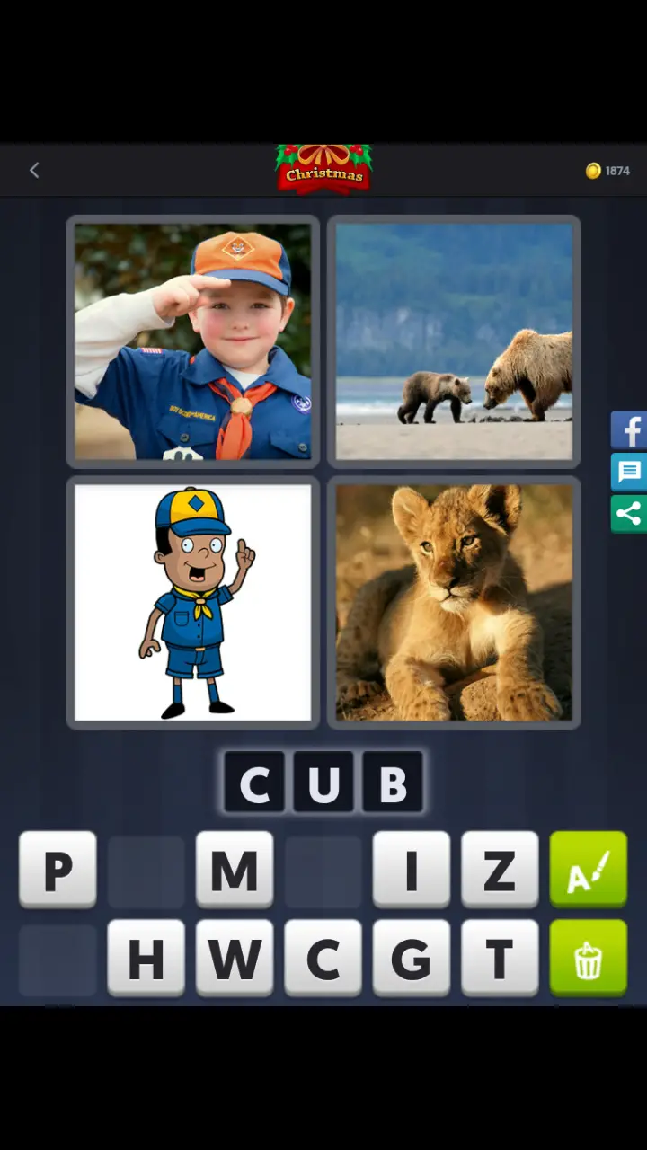 //appclarify.com/wp content/uploads/2017/12/4 Pics 1 Word Daily Puzzle December 13 2017 Christmas CUB