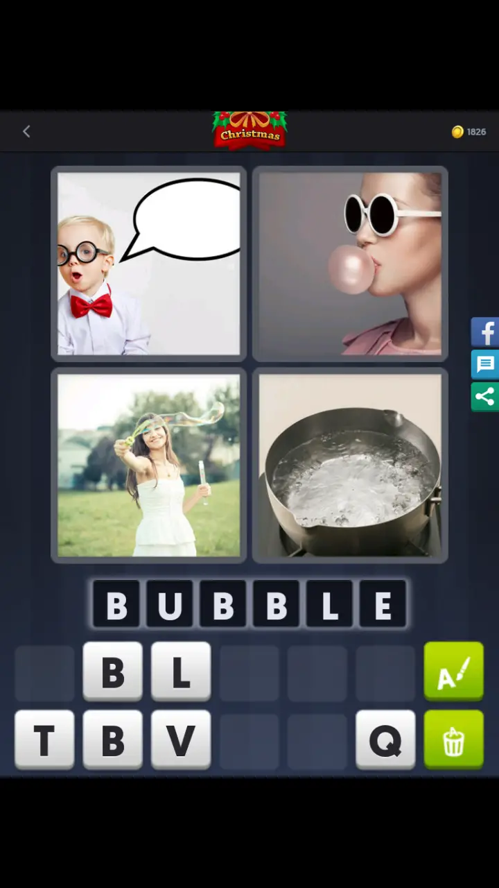 //appclarify.com/wp content/uploads/2017/12/4 Pics 1 Word Daily Puzzle December 9 2017 Christmas BUBBLE