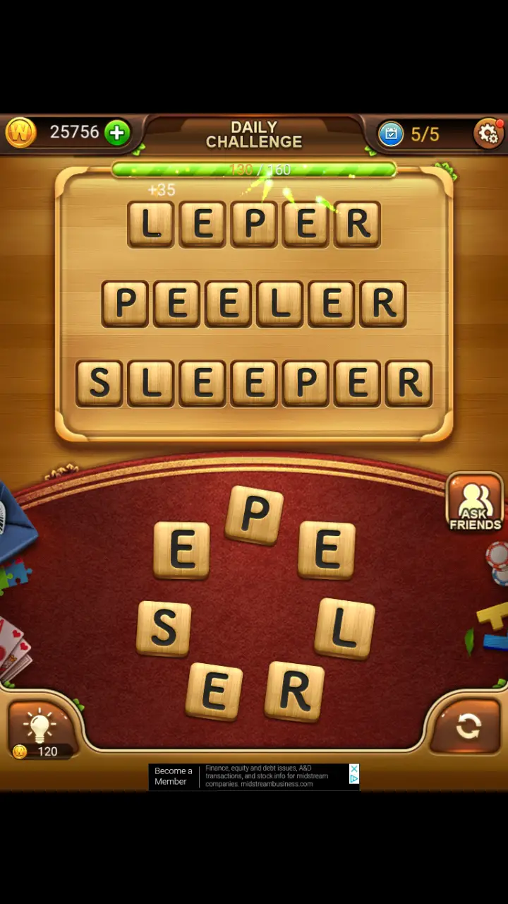 //appclarify.com/wp content/uploads/2017/12/Word Connect Daily Challenge December 19 2017 5 LEPER PEELER SLEEPER