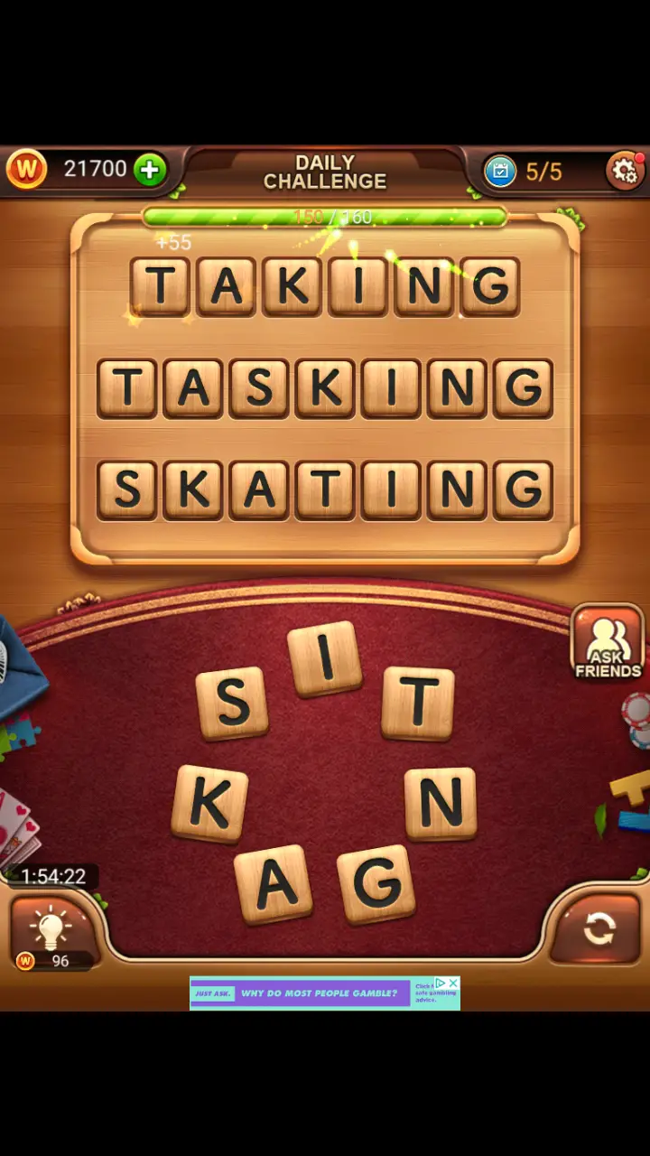 //appclarify.com/wp content/uploads/2017/12/Word Connect Daily Challenge December 6 2017 5 TAKING TASKING SKATING