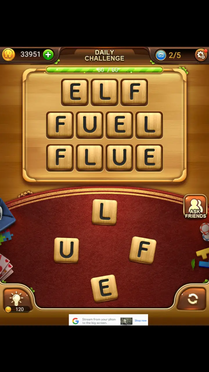 //appclarify.com/wp content/uploads/2018/01/Word Connect Daily Challenge January 14 2018 2 ELF FUEL FLUE
