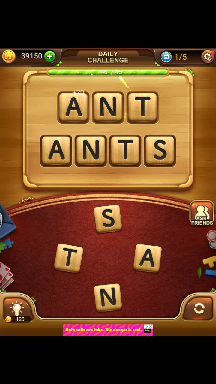 //appclarify.com/wp content/uploads/2018/01/Word Connect Daily Challenge January 30 2018 1 ANT ANTS