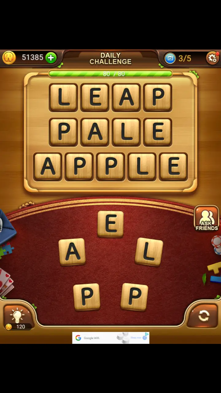 //appclarify.com/wp content/uploads/2018/03/Word Connect Daily March 10 2018 3 LEAP PALE APPLE