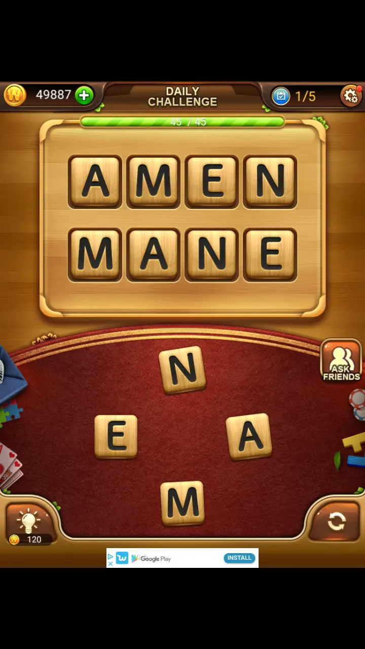 //appclarify.com/wp content/uploads/2018/03/Word Connect Daily March 6 2018 1 AMEN MANE