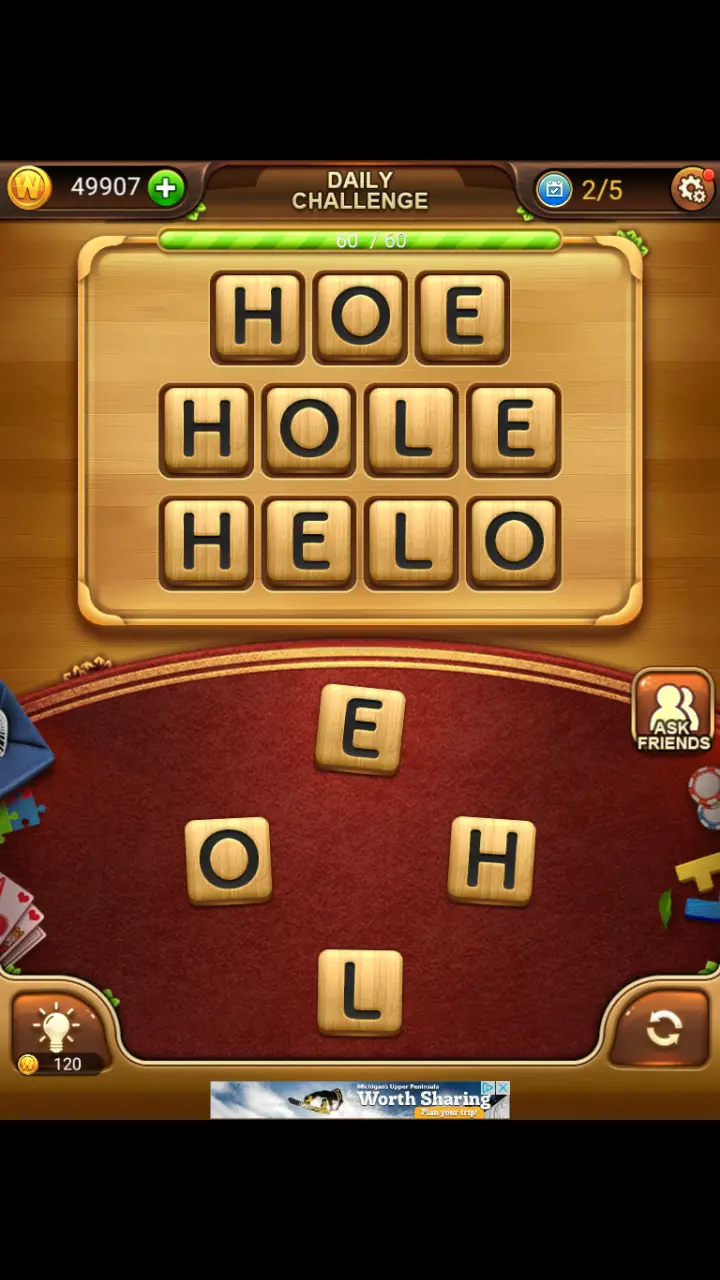 //appclarify.com/wp content/uploads/2018/03/Word Connect Daily March 6 2018 2 HOE HOLE HELO