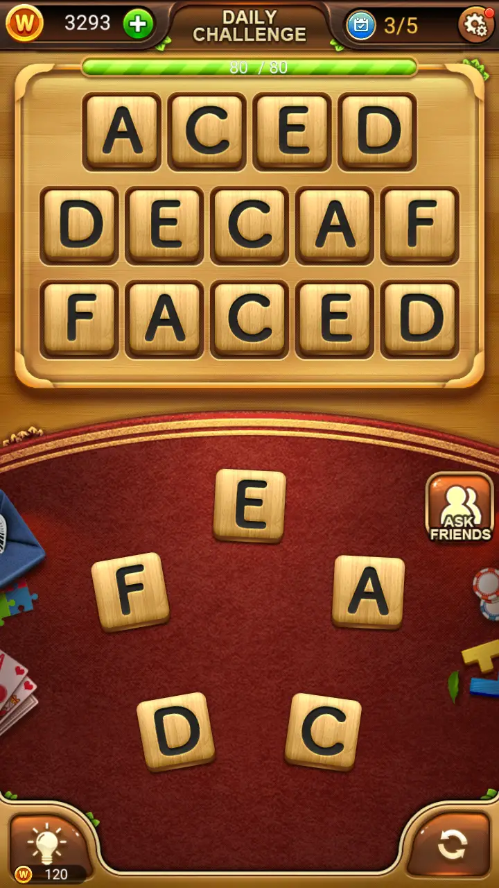 //appclarify.com/wp content/uploads/2018/03/Word Connect Daily March 8 2018 3 ACED DECAF FACED