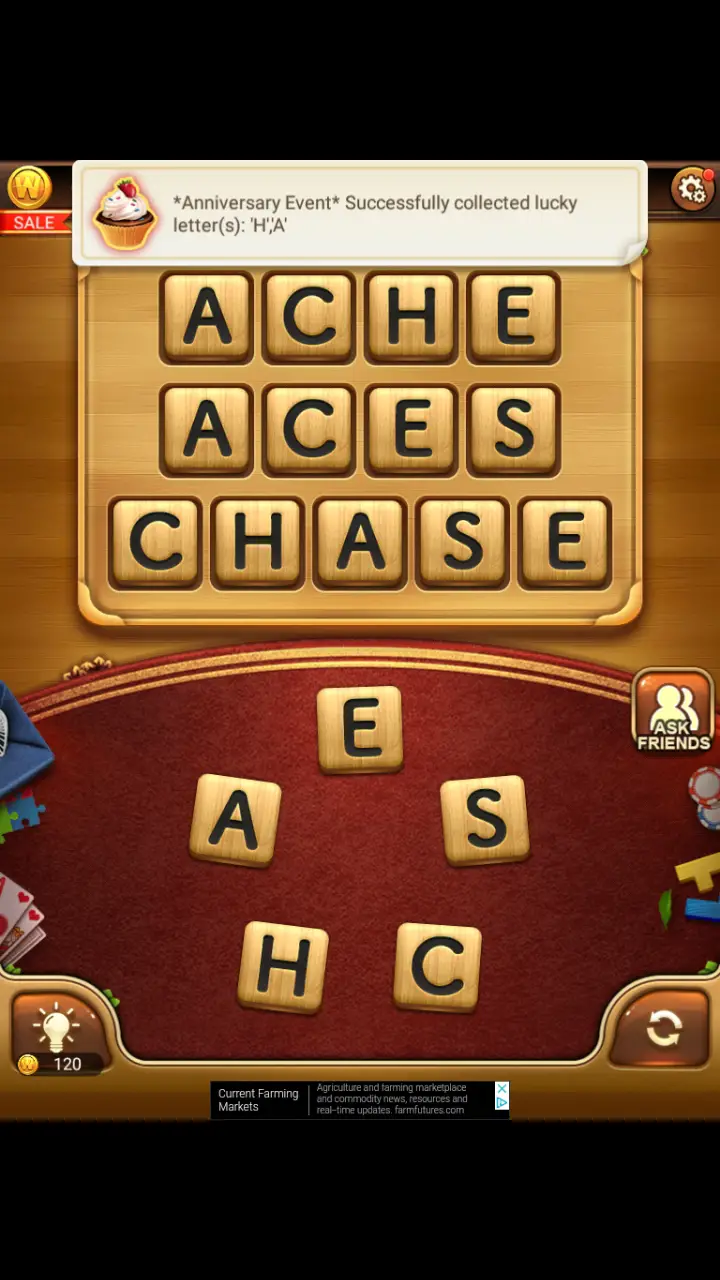 //appclarify.com/wp content/uploads/2018/04/Word Connect Daily April 16 2018 3 ACHE ACES CHASE
