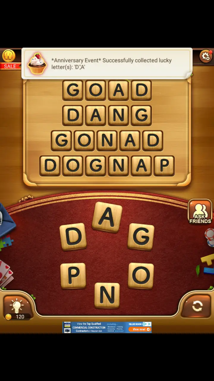 //appclarify.com/wp content/uploads/2018/04/Word Connect Daily April 25 2018 4 GOAD DANG GONAD DOGNAP