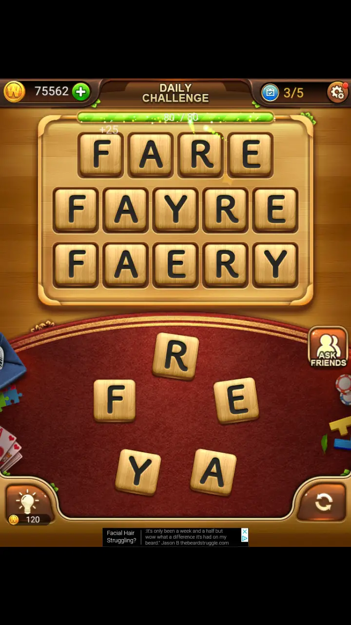 //appclarify.com/wp content/uploads/2018/05/Word Connect Daily May 25 2018 3 FARE FAYRE FAERY