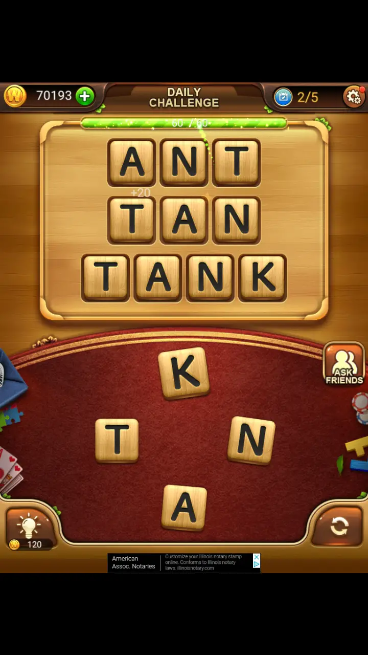 //appclarify.com/wp content/uploads/2018/05/Word Connect Daily May 7 2018 2 ANT TAN TANK