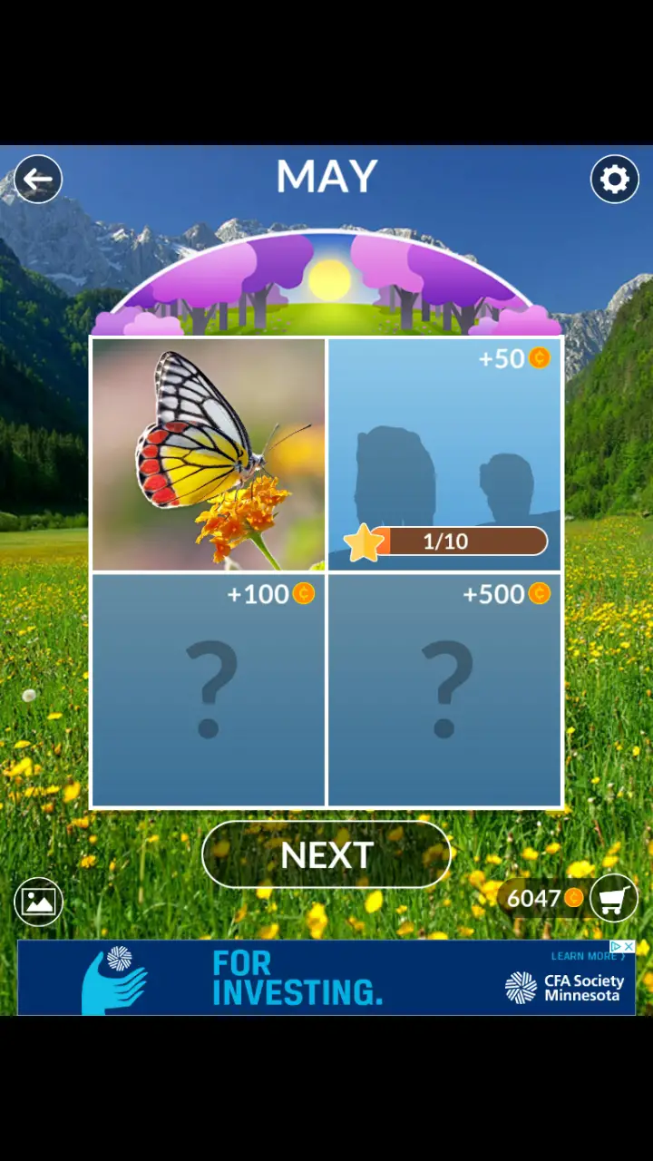 //appclarify.com/wp content/uploads/2018/05/Wordscapes Daily May 2018 1 badge BUTTERFLY