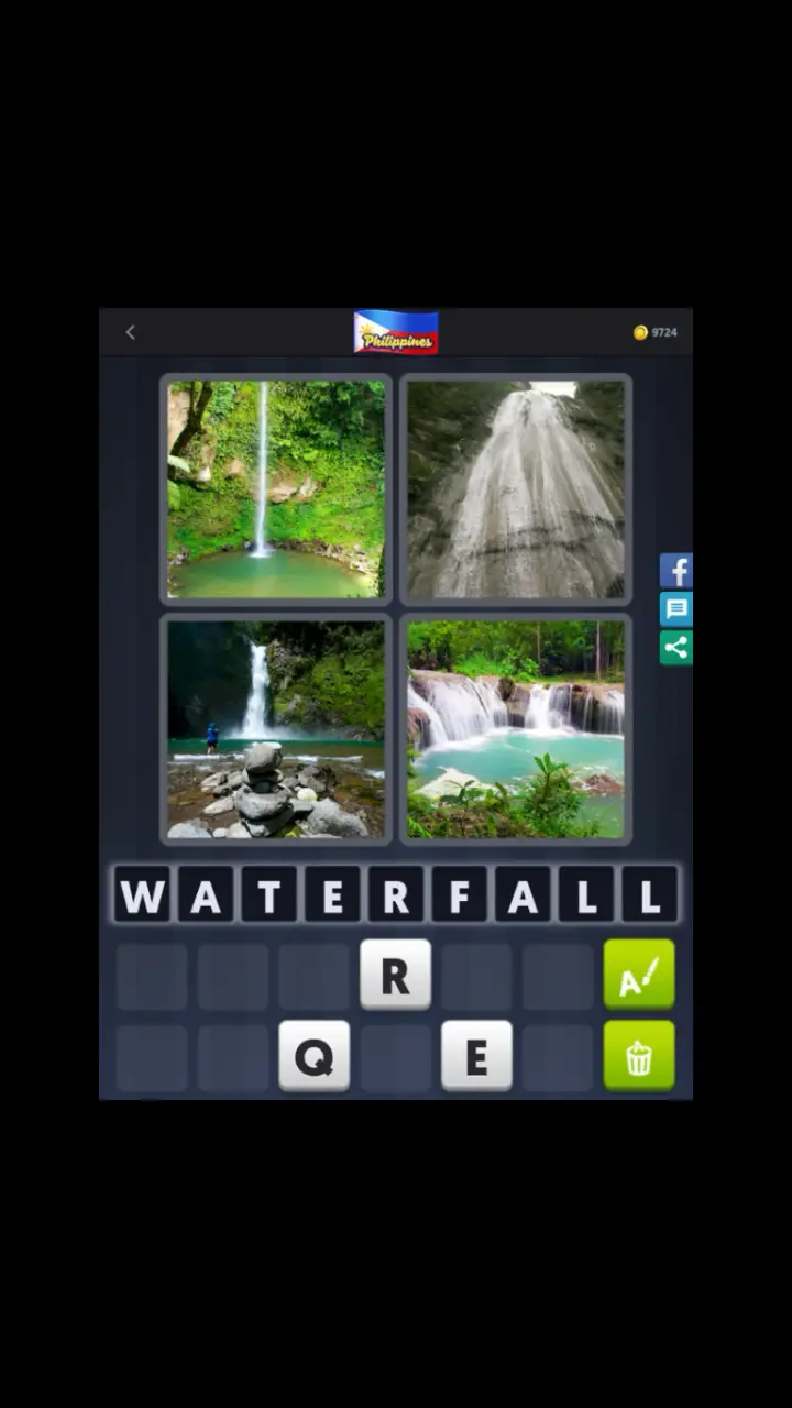 //appclarify.com/wp content/uploads/2018/06/4 Pics 1 Word Daily June 30 2018 Philippines WATERFALL