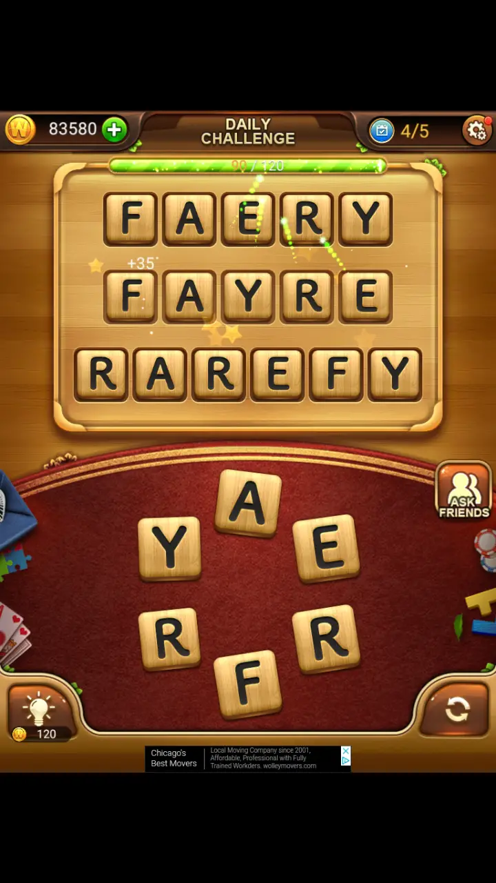 //appclarify.com/wp content/uploads/2018/06/Word Connect Daily June 20 2018 4 FAERY FAYRE RAREFY