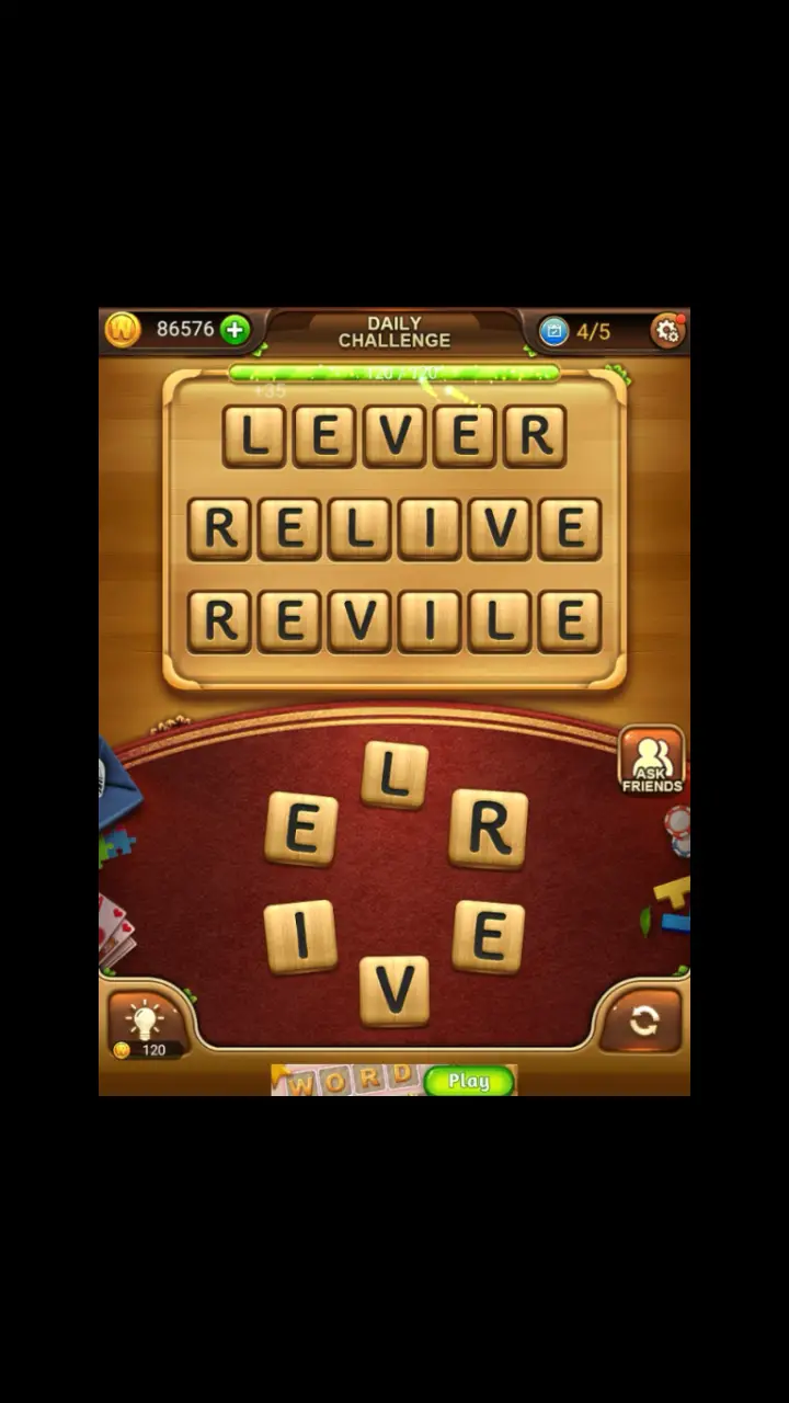 //appclarify.com/wp content/uploads/2018/06/Word Connect Daily June 30 2018 4 LEVER RELIVE REVILE