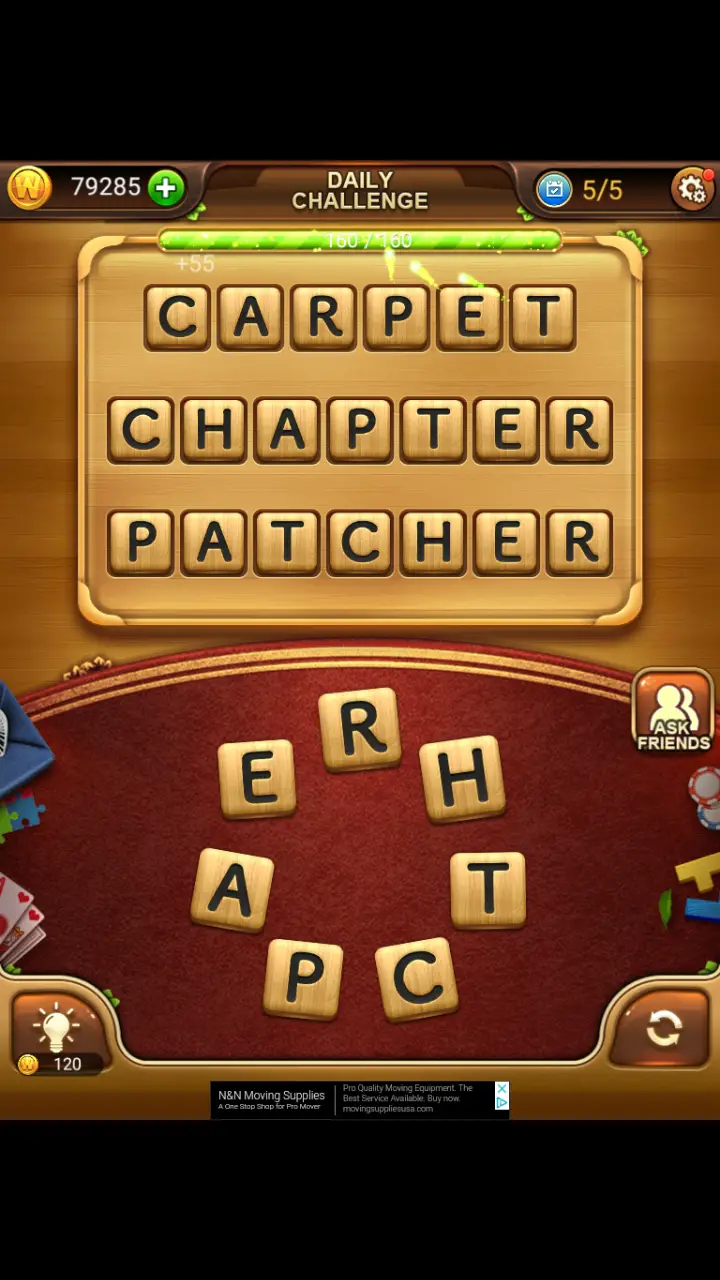 //appclarify.com/wp content/uploads/2018/06/Word Connect Daily June 6 2018 5 CARPET CHAPTER PATCHER