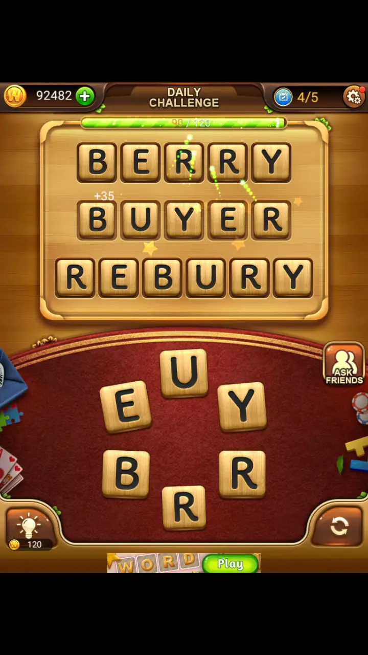 //appclarify.com/wp content/uploads/2018/07/Word Connect Daily July 20 2018 4 BERRY BUYER REBURY