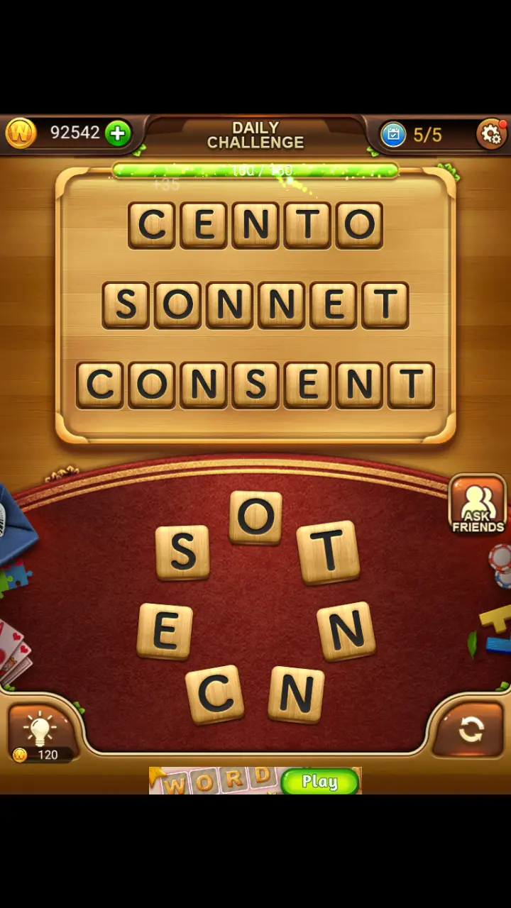 //appclarify.com/wp content/uploads/2018/07/Word Connect Daily July 20 2018 5 CENTO SONNET CONSENT