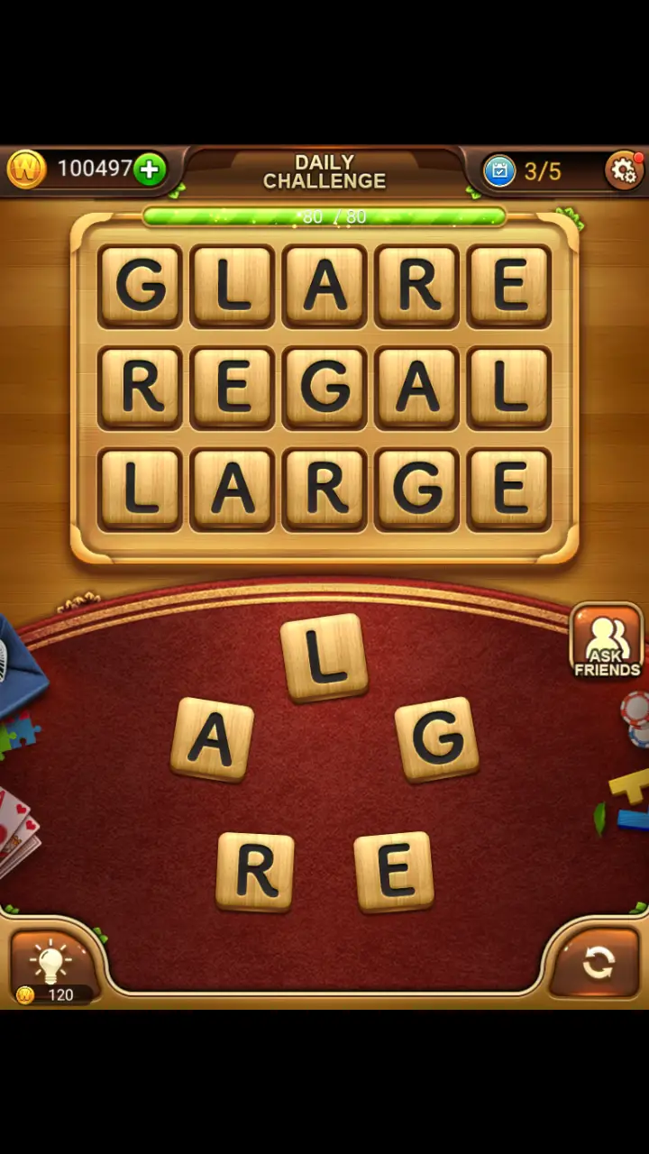 //appclarify.com/wp content/uploads/2018/08/Word Connect Daily August 19 2018 3 GLARE REGAL LARGE