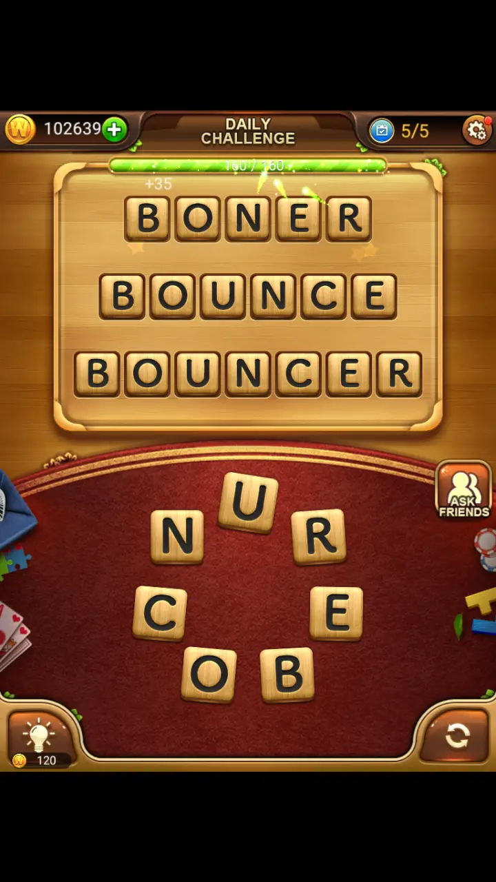 //appclarify.com/wp content/uploads/2018/08/Word Connect Daily August 26 2018 5 BONER BOUNCE BOUNCER