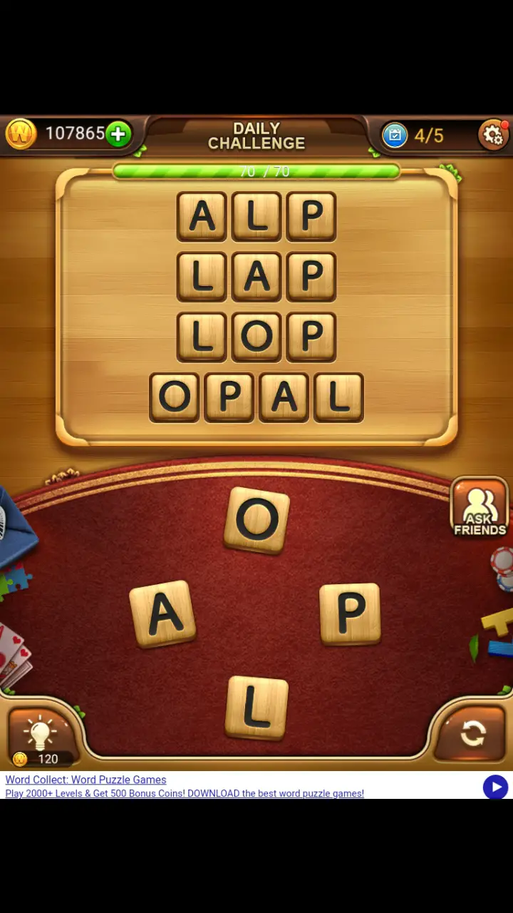 //appclarify.com/wp content/uploads/2018/09/Word Connect Daily September 12 2018 4 ALP LAP LOP OPAL