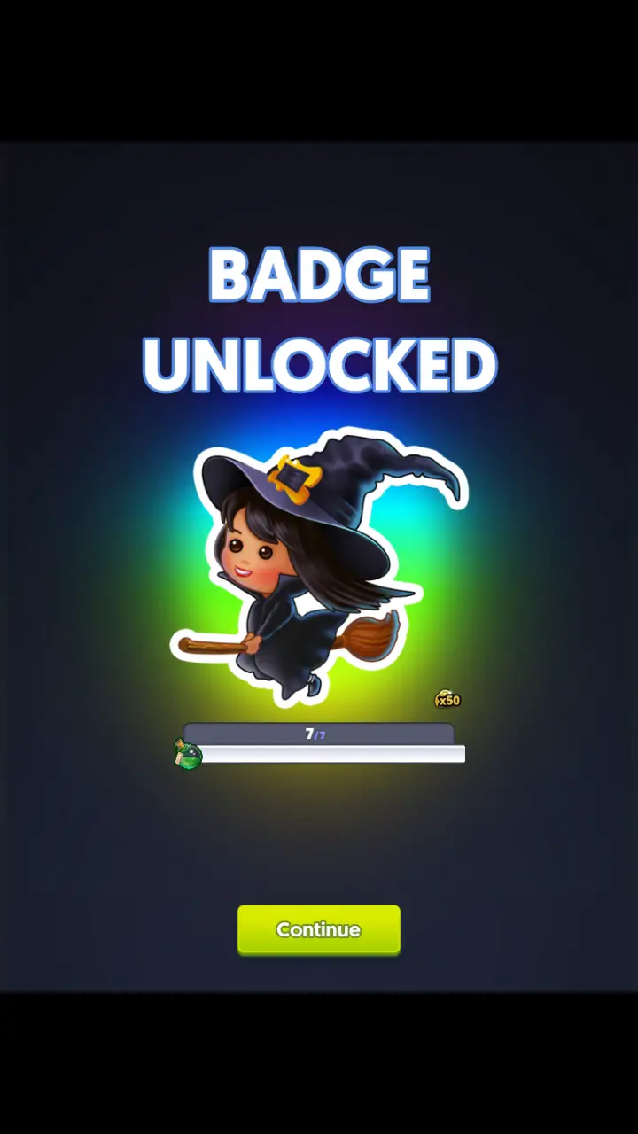 //appclarify.com/wp content/uploads/2018/10/4 Pics 1 Word Daily October 2018 Halloween badge 2 WITCH