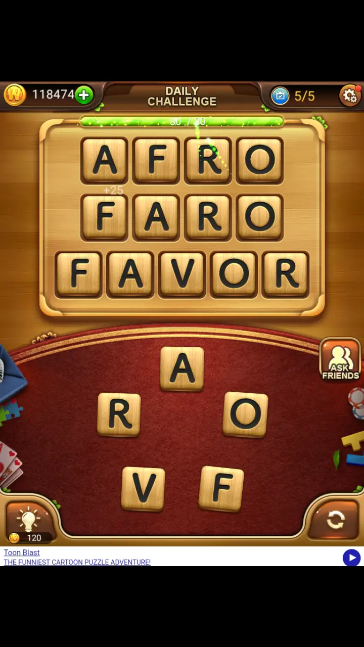 //appclarify.com/wp content/uploads/2018/10/Word Connect Daily October 16 2018 5 AFRO FARO FAVOR