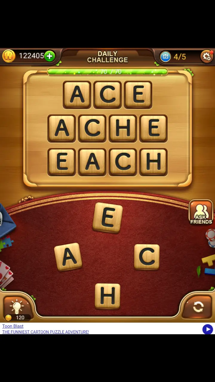 //appclarify.com/wp content/uploads/2018/10/Word Connect Daily October 31 2018 4 ACE ACHE EACH