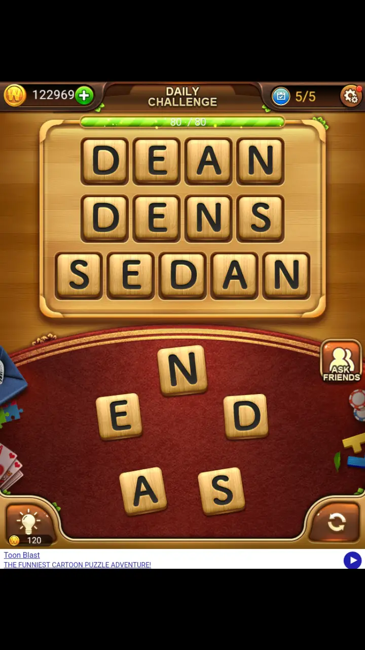 //appclarify.com/wp content/uploads/2018/11/Word Connect Daily November 2 2018 5 DEAN DENS SEDAN