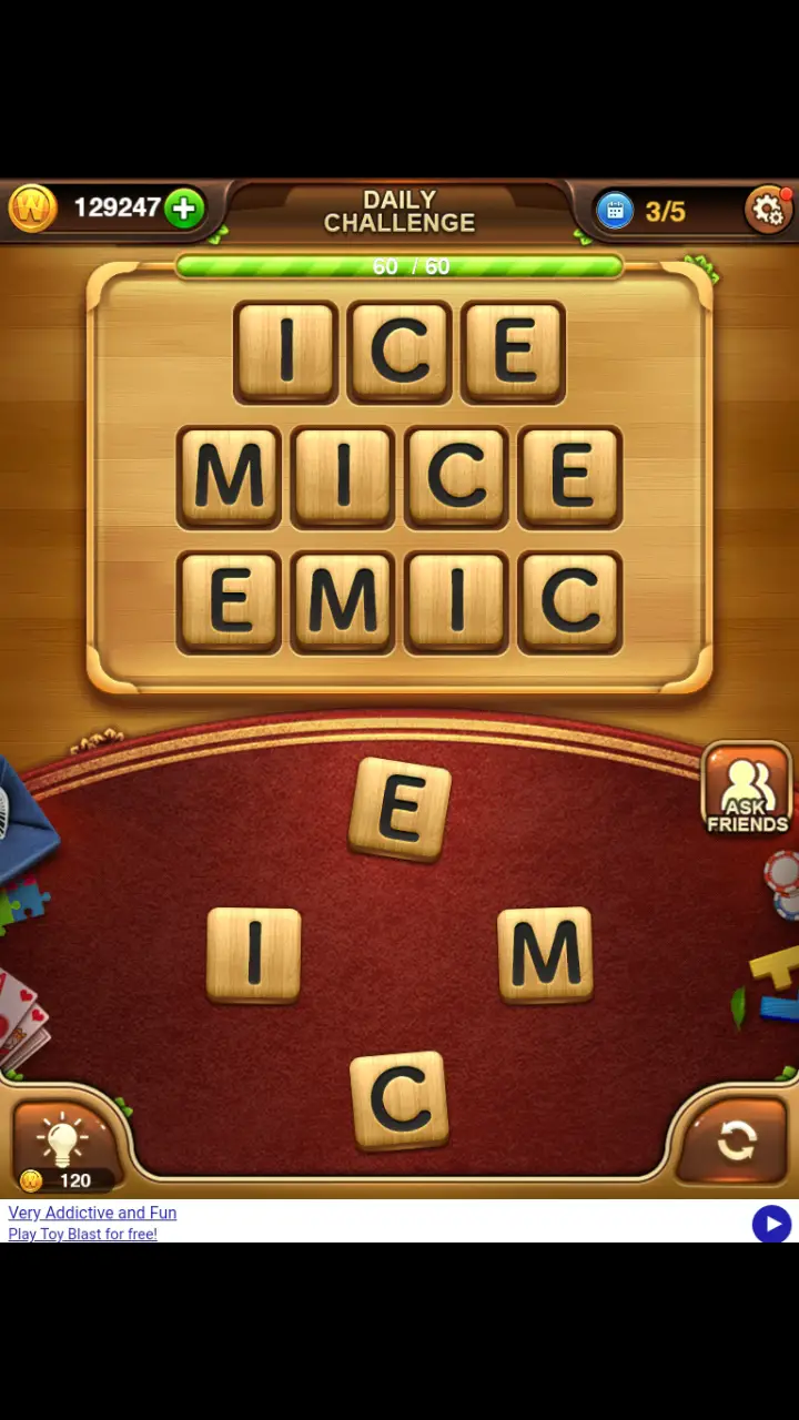 //appclarify.com/wp content/uploads/2018/11/Word Connect Daily November 26 2018 3 ICE MICE EMIC