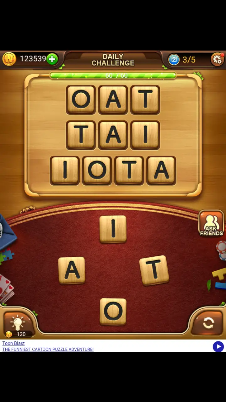 //appclarify.com/wp content/uploads/2018/11/Word Connect Daily November 4 2018 3 OAT TAI IOTA