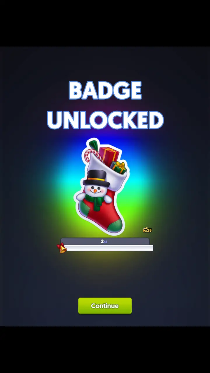 //appclarify.com/wp content/uploads/2018/12/4 Pics 1 Word Daily December 2018 Christmas badge 1 STOCKING