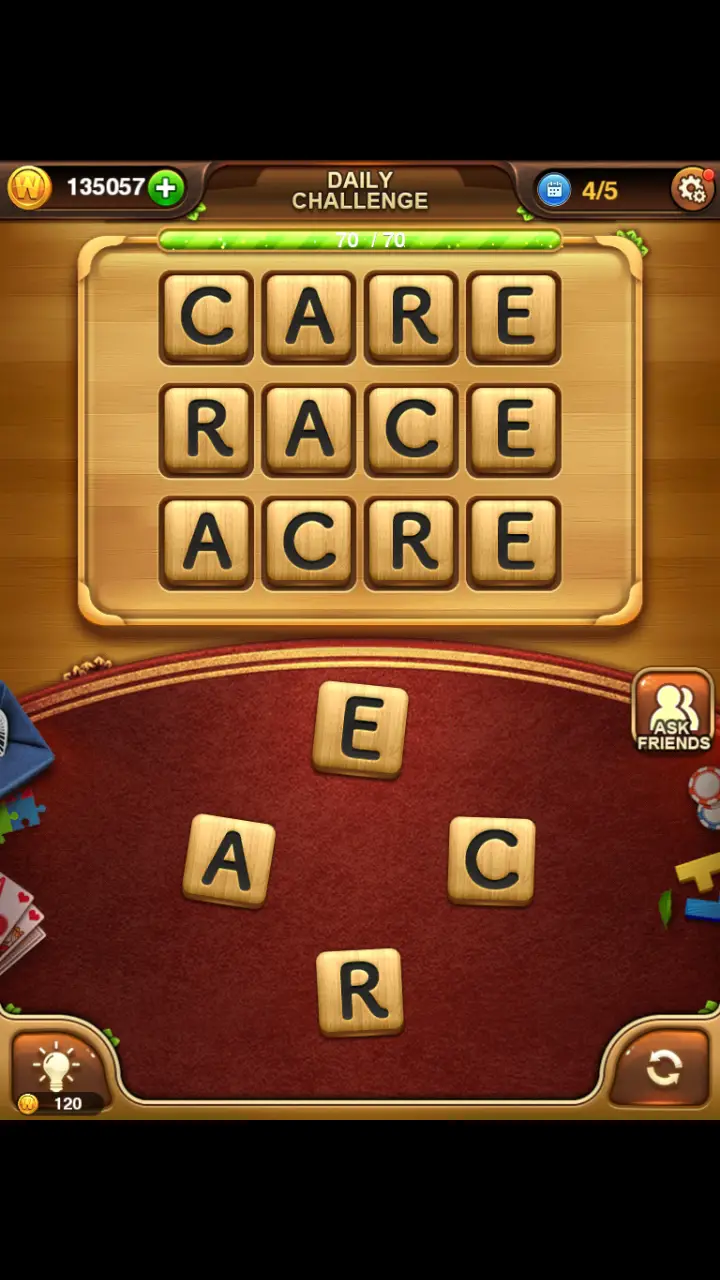 //appclarify.com/wp content/uploads/2018/12/Word Connect Daily December 19 2018 4 CARE RACE ACRE