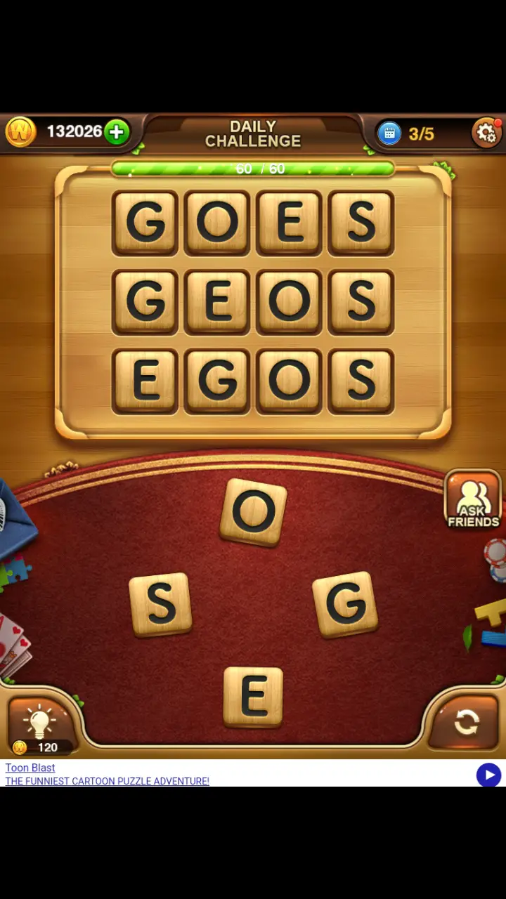 //appclarify.com/wp content/uploads/2018/12/Word Connect Daily December 7 2018 3 GOES GEOS EGOS